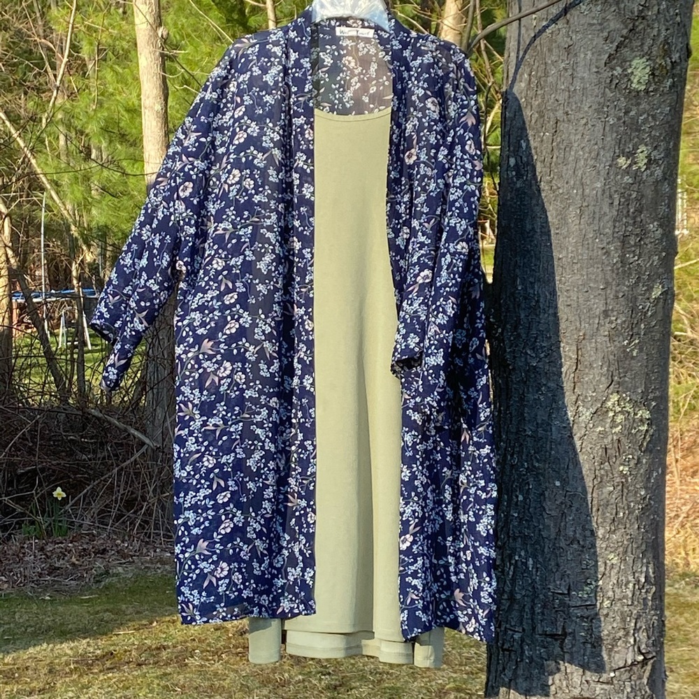 A Floral Tank/Kimono Dress